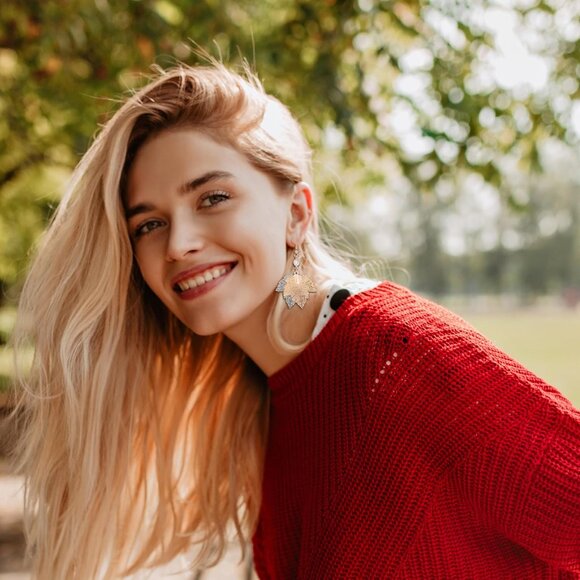 Fall Thanksgiving Earring for Women Maple Leaf Dangle Earrings Autumn Leaf Acces - Picture 3 of 6